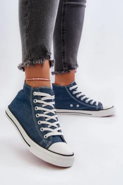 Sale Boto Trampki Damskie Jeansowe Socerio