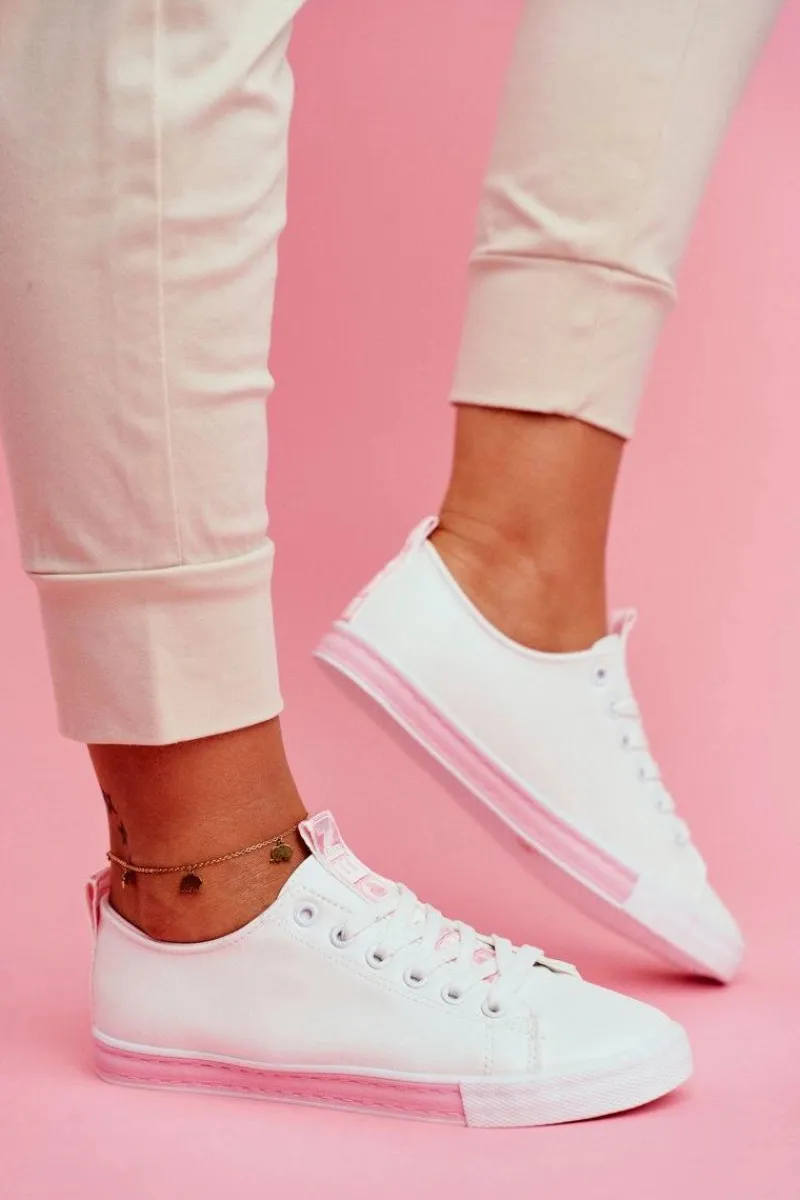 Best Trampki Damskie Klasyczne Różowe Ville Damskie Trampki Damskie Niskie