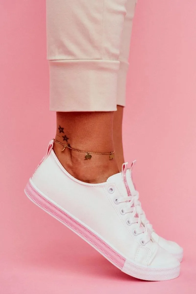 Best Trampki Damskie Klasyczne Różowe Ville Damskie Trampki Damskie Niskie