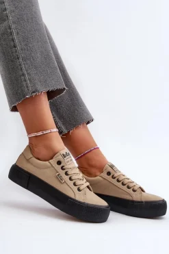 Lee Cooper Trampki Damskie LCW-24-31-2721 Beżowe
