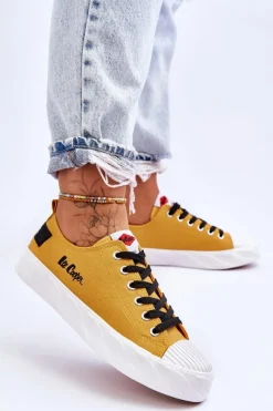 Trampki Damskie Niskie></noscript>Lee Cooper Trampki Damskie LCW-23-44-1649L Żółte