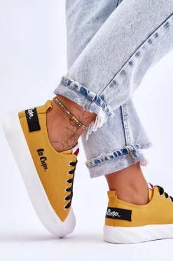 Trampki Damskie Niskie></noscript>Lee Cooper Trampki Damskie LCW-23-44-1649L Żółte
