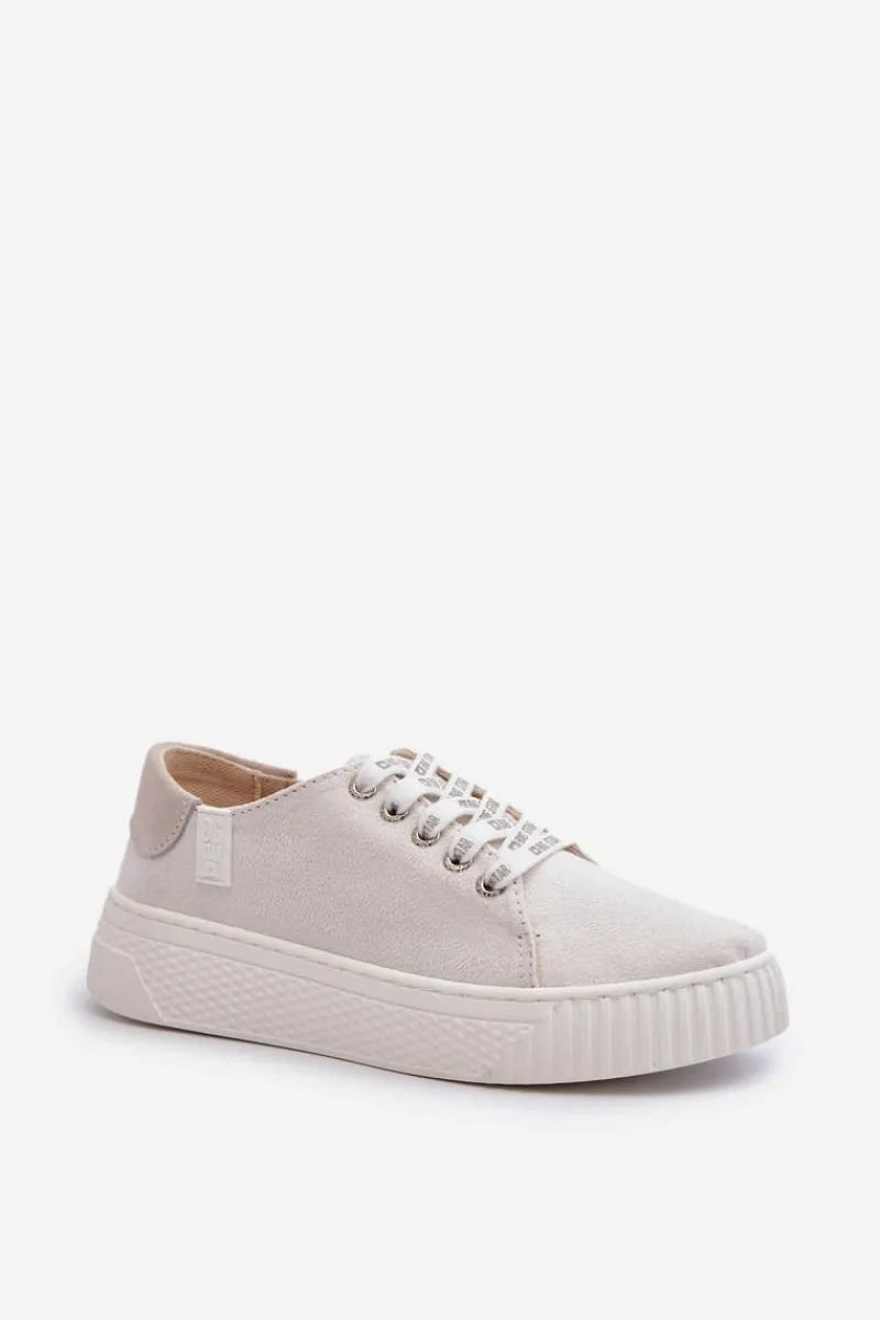 Trampki Damskie Big Star|Trampki Damskie Niskie>Big Star Shoes Trampki Damskie MEMORY FOAM SYSTEM BIG STAR NN276001 Białe Biały