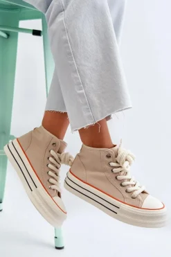 Trampki Damskie Wysokie><noscript><img width=