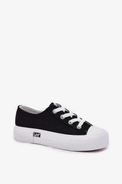 Outlet Lee Trampki Damskie Na Platformie ISLA C WOMEN LOW 50251001 Czarne Czarny