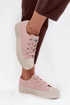 Outlet Lee Trampki Damskie Na Platformie ISLA C WOMEN LOW 50253001.78E Różowe Różowy