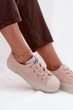 Outlet Lee Trampki Damskie Na Platformie ISLA C WOMEN LOW 50253001.78E Różowe Różowy