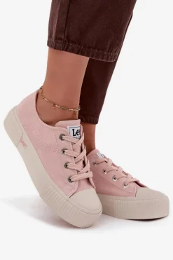 Outlet Lee Trampki Damskie Na Platformie ISLA C WOMEN LOW 50253001.78E Różowe Różowy