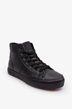 Clearance Big Star Shoes Trampki Damskie Ocieplane Na Suwak Czarne Big Star MM274020