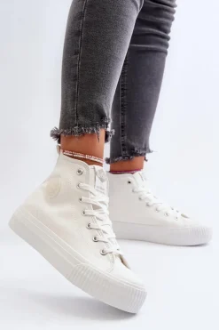 Clearance Lee Cooper Trampki Damskie Wysokie LCW-24-02-2132 Białe