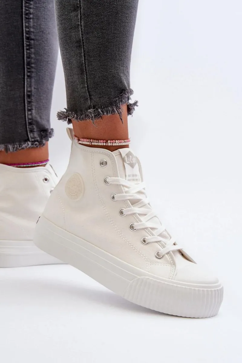 Clearance Lee Cooper Trampki Damskie Wysokie LCW-24-02-2132 Białe