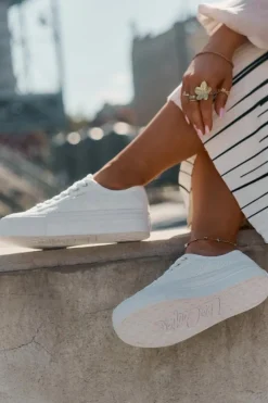 Best Lee Cooper Trampki Damskie Z Koronką LCW-25-31-3438L Białe