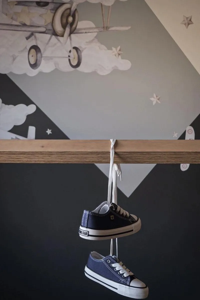 Hot Big Star Shoes Trampki Dziecięce Big Star FF374202 Granatowe Niebieski