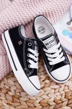 Best Big Star Shoes Trampki Dziecięce Big Star FF374206 Czarne Czarny