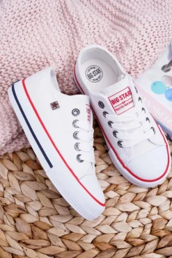 Trampki Dziecięce Big Star FF374200 Białe Dzieci Chłopięce|Dziewczęce