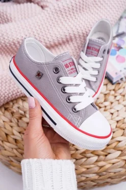 Chłopięce|Dziewczęce>Big Star Shoes Trampki Dziecięce Big Star FF374205 Szare