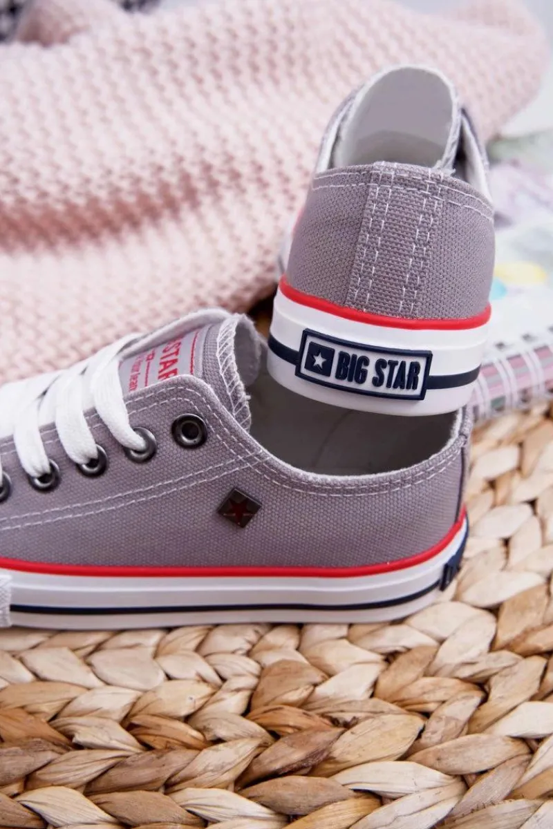 Chłopięce|Dziewczęce>Big Star Shoes Trampki Dziecięce Big Star FF374205 Szare