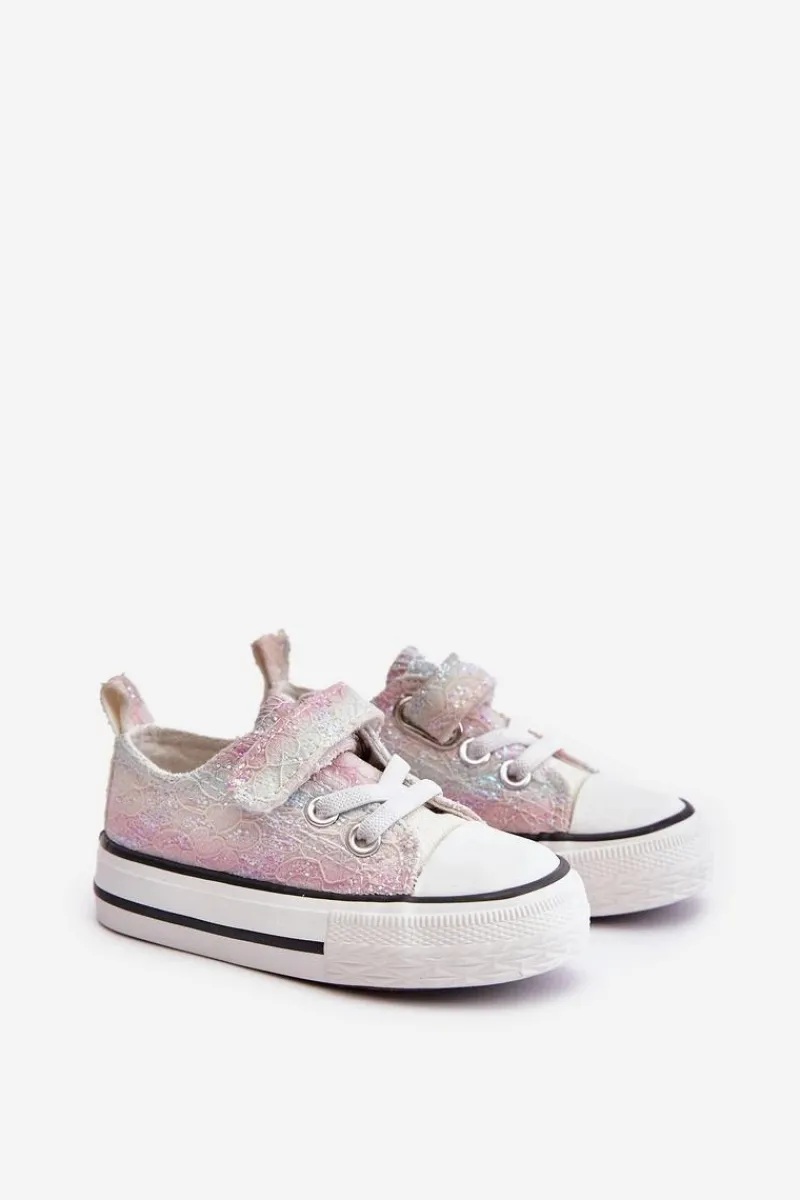 Dziewczęce|Back To School>Boto Trampki Dziecięce Na Rzep Z Cekinami Multikolor Caloma