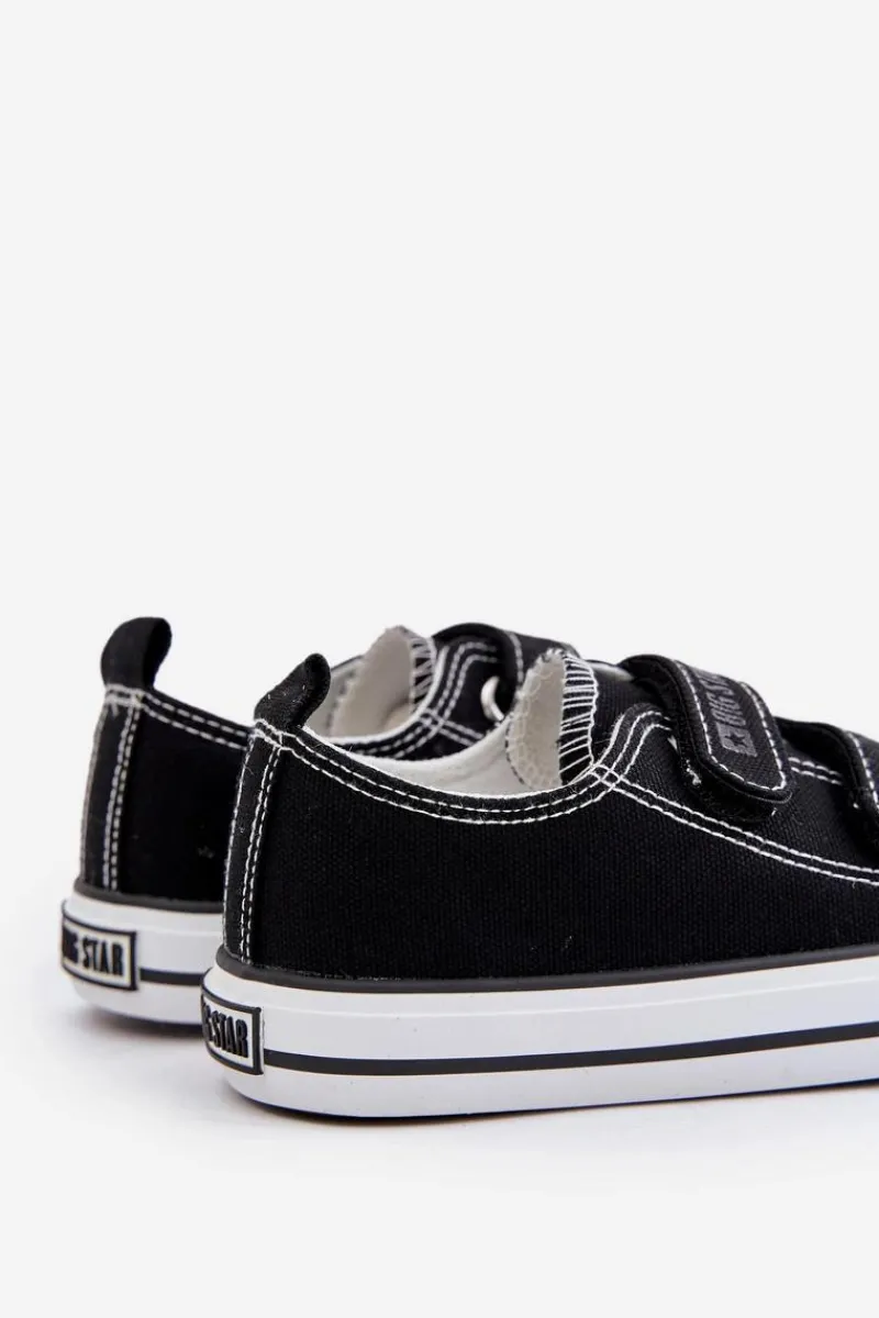 Big Star Shoes Trampki Dziecięce Na Rzepy Big Star OO374008 Czarne