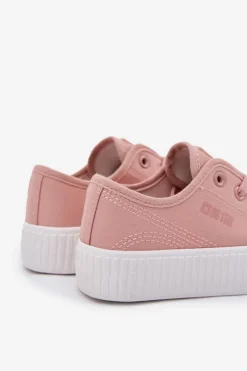 Best Big Star Shoes Trampki Dziecięce Sznurowane Big Star RR374011 Różowe Różowy