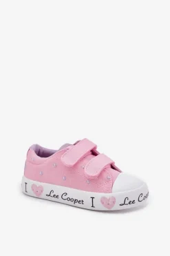 Lee Cooper Trampki Dziewczęce Na Rzepy LCW-25-02-3265K Różowe Różowy