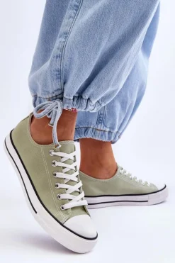 Trampki Damskie Niskie></noscript>Boto Trampki Klasyczne Niskie Damskie Jasnozielone Vegas