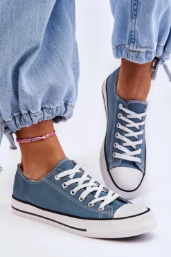 Discount Boto Trampki Klasyczne Niskie Damskie Jasnoniebieskie Vegas