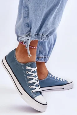 Discount Boto Trampki Klasyczne Niskie Damskie Jasnoniebieskie Vegas