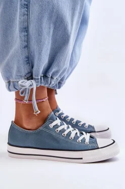 Discount Boto Trampki Klasyczne Niskie Damskie Jasnoniebieskie Vegas