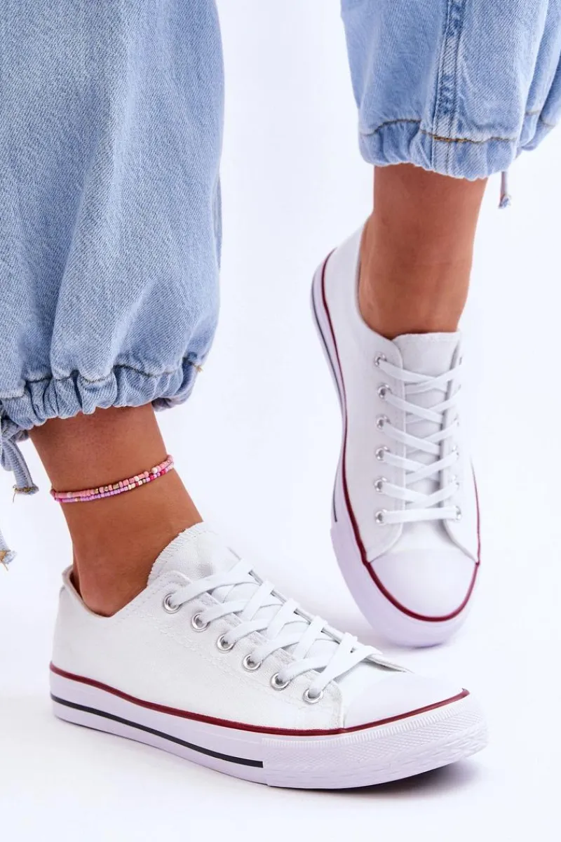 Clearance Boto Trampki Klasyczne Niskie Damskie Białe Vegas Biały