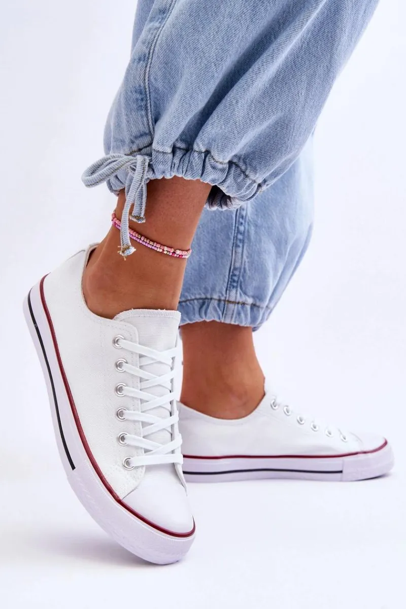 Clearance Boto Trampki Klasyczne Niskie Damskie Białe Vegas Biały