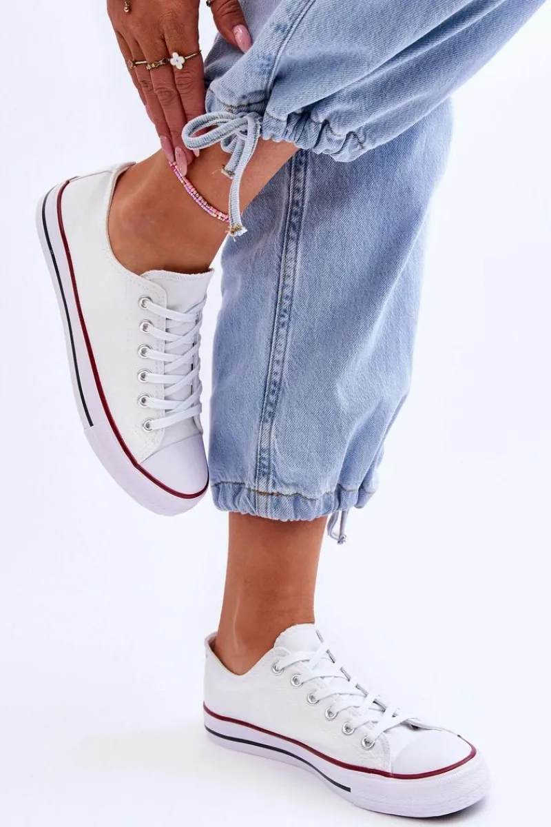 Clearance Boto Trampki Klasyczne Niskie Damskie Białe Vegas Biały