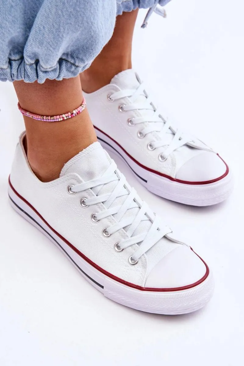 Clearance Boto Trampki Klasyczne Niskie Damskie Białe Vegas Biały