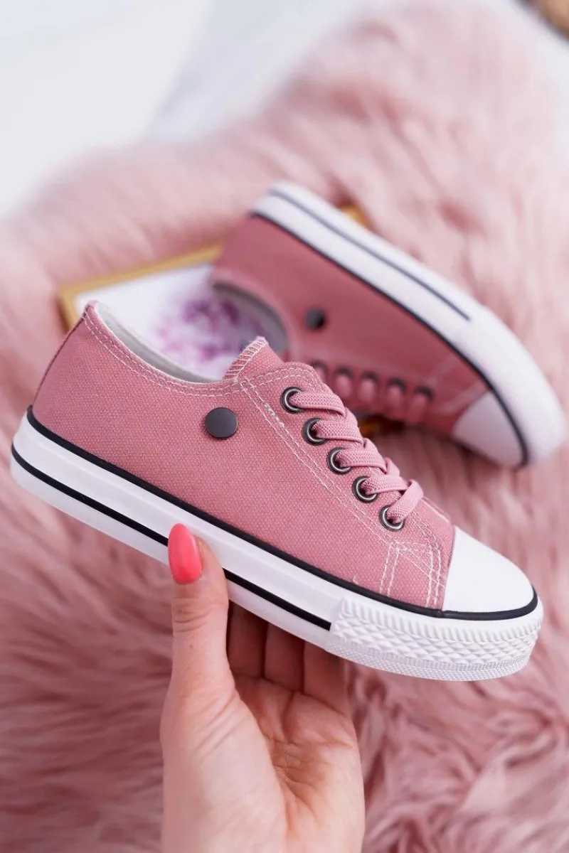 Sale Trampki Młodzieżowe Damskie Buty Różowe Justika Damskie Trampki Damskie Niskie