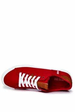 Outlet Big Star Shoes Trampki Męskie Big Star Czerwone FF174315