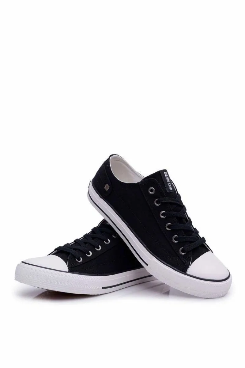 Trampki Męskie Big Star|Trampki Niskie>Big Star Shoes Trampki Męskie Big Star Czarne DD174273 Czarny