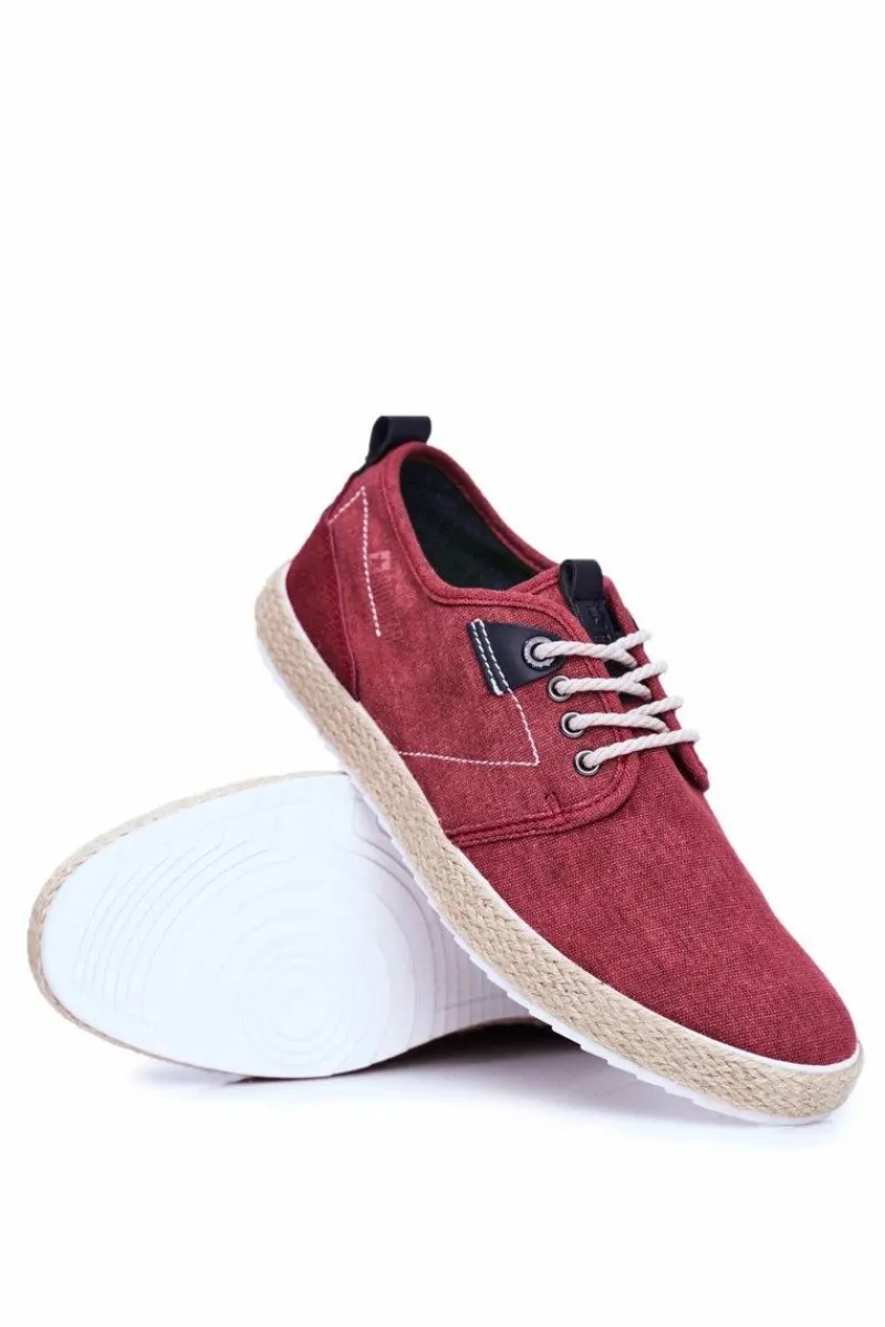 Trampki Męskie Big Star|Trampki Niskie>Big Star Shoes Trampki Męskie Big Star Espadryle Czerwone FF174151