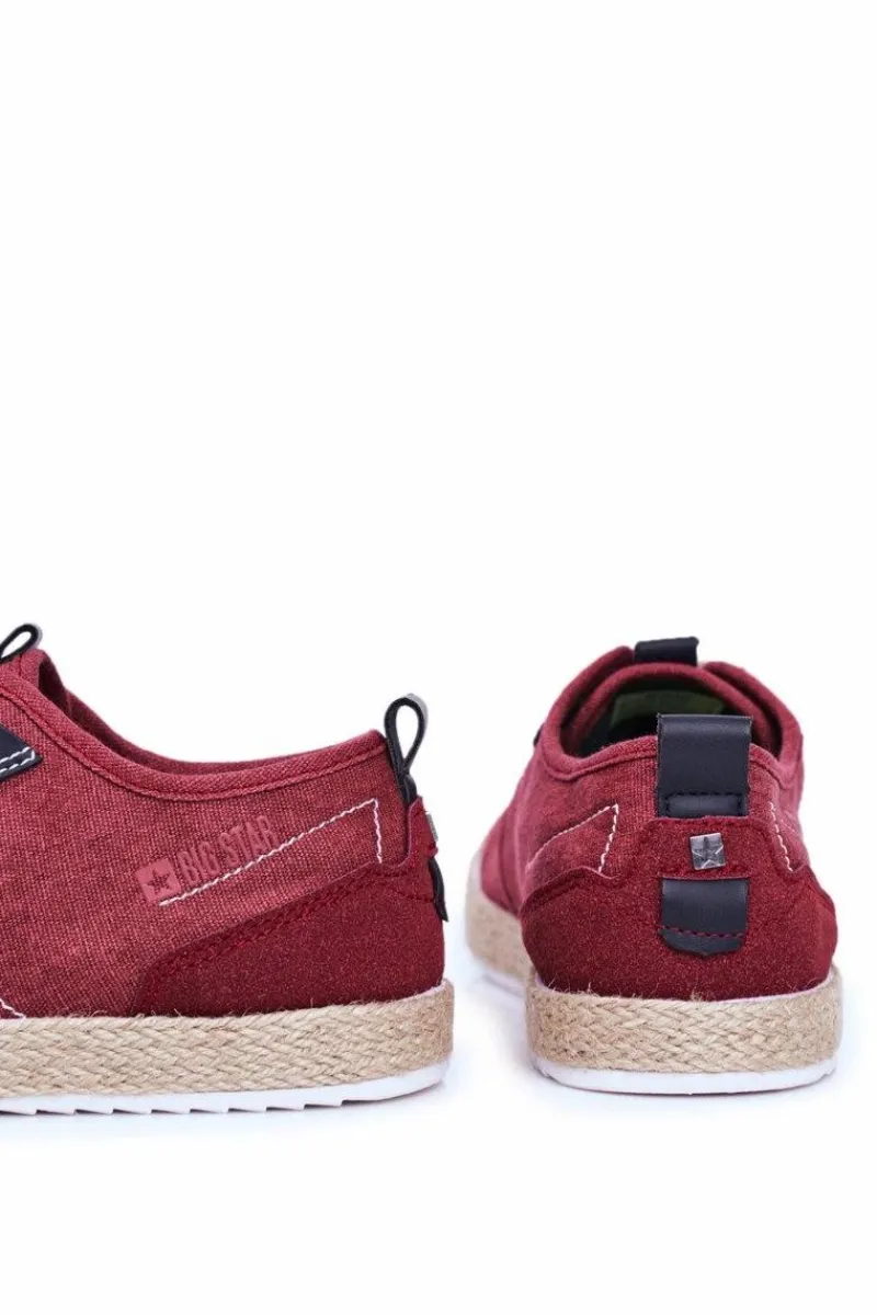 Trampki Męskie Big Star|Trampki Niskie>Big Star Shoes Trampki Męskie Big Star Espadryle Czerwone FF174151