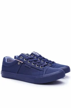 Big Star Shoes Trampki Męskie Big Star Granatowe AA174094