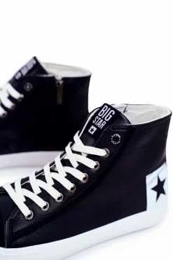 Outlet Big Star Shoes Trampki Męskie Big Star Granatowe EE174065