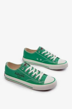 Online Big Star Shoes Trampki Męskie Big Star NN174062 Zielone Zielony