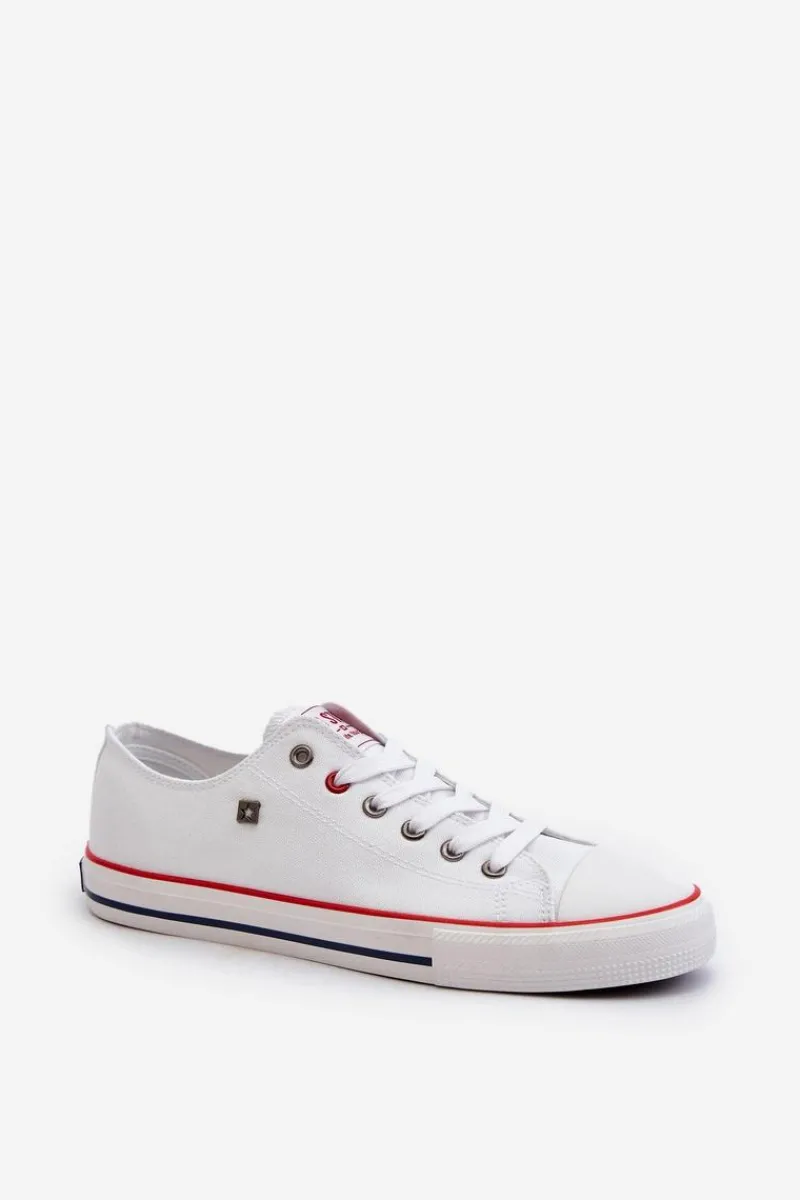 Trampki Męskie Big Star|Trampki Niskie>Big Star Shoes Trampki Męskie Big Star NN174301 HI-POLY SYSTEM Białe Biały