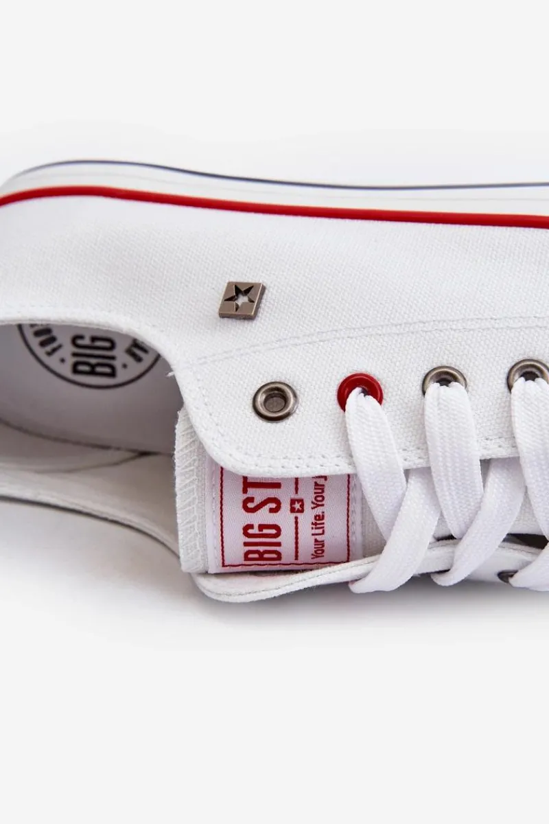 Trampki Męskie Big Star|Trampki Niskie>Big Star Shoes Trampki Męskie Big Star NN174301 HI-POLY SYSTEM Białe Biały