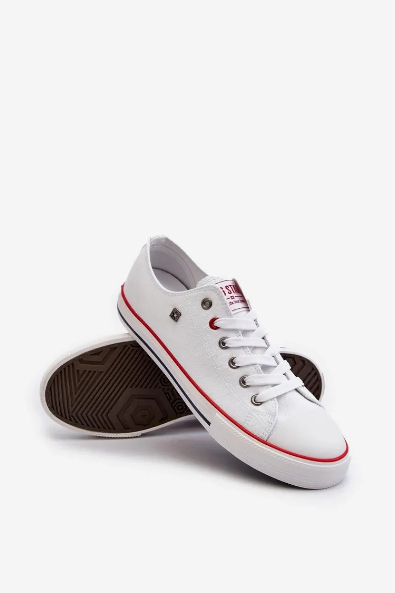 Trampki Męskie Big Star|Trampki Niskie>Big Star Shoes Trampki Męskie Big Star NN174301 HI-POLY SYSTEM Białe Biały