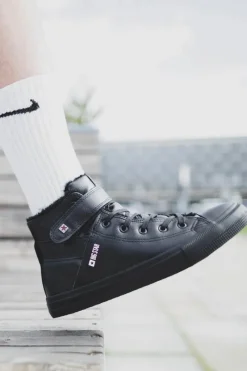 Discount Trampki Męskie Big Star Ocieplane Czarne Y174020FW Męskie Trampki Męskie Big Star|Trampki Wysokie