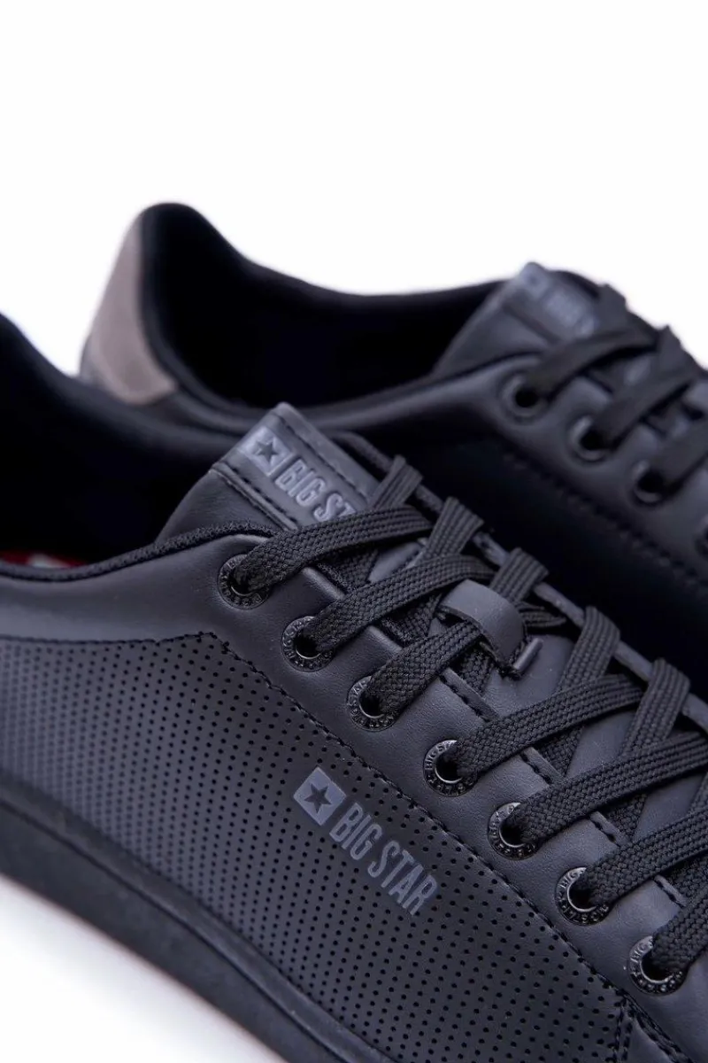 Trampki Męskie Big Star|Trampki Niskie>Big Star Shoes Trampki Męskie Big Star Sportowe Czarne DD174391