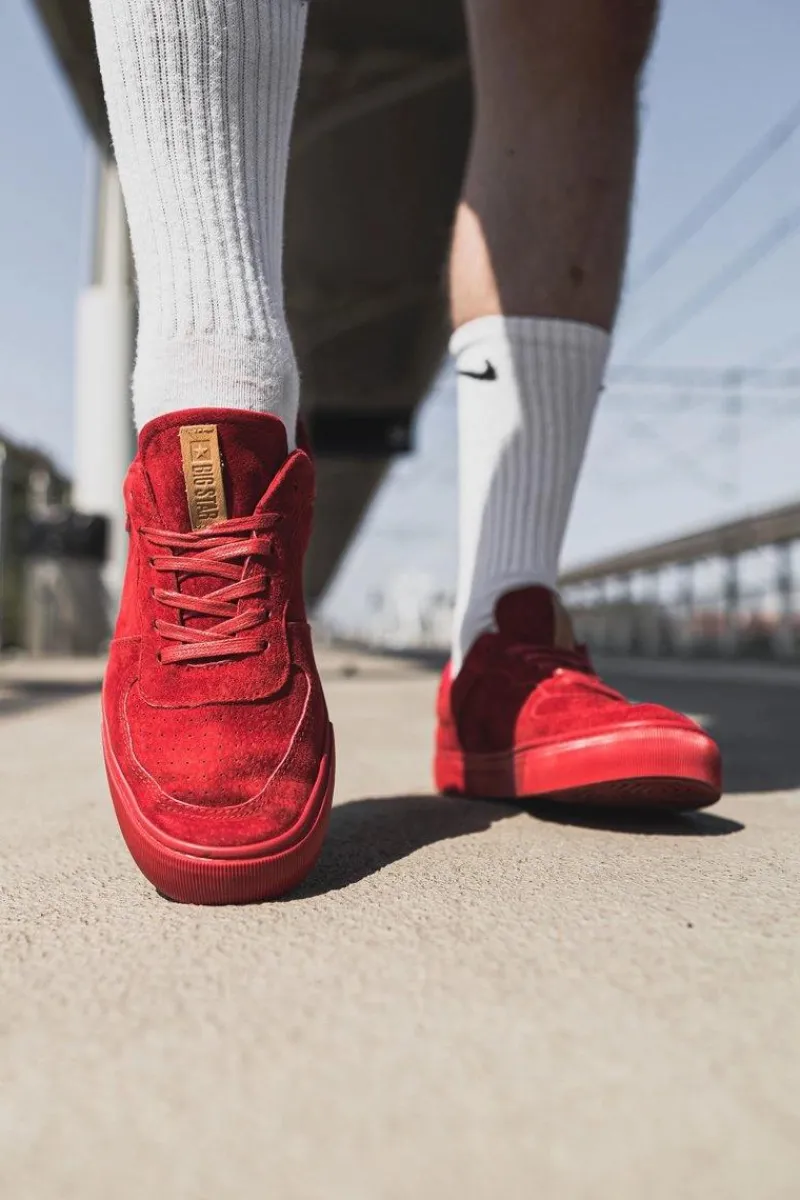 Trampki Męskie Big Star|Trampki Niskie>Big Star Shoes Trampki Męskie Big Star Zamszowe Czerwone EE174364