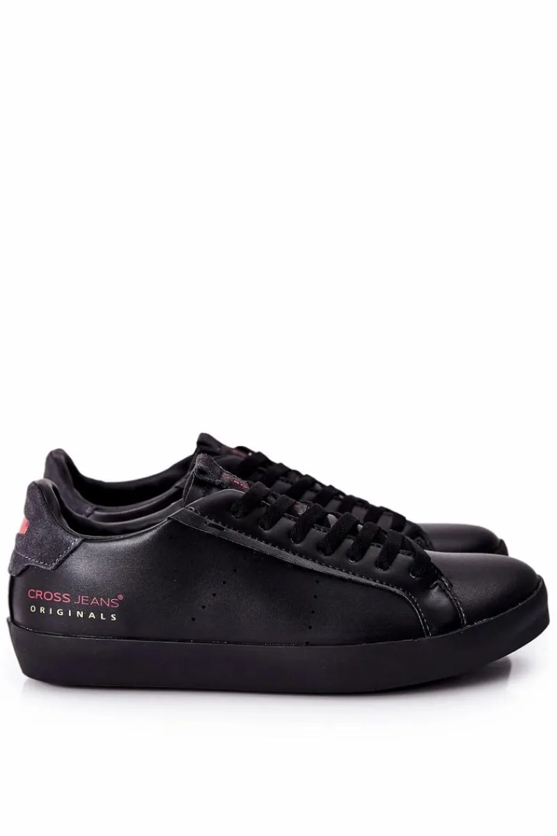 Sale Trampki Męskie Czarne II1R4013C Męskie Trampki Męskie Cross Jeans