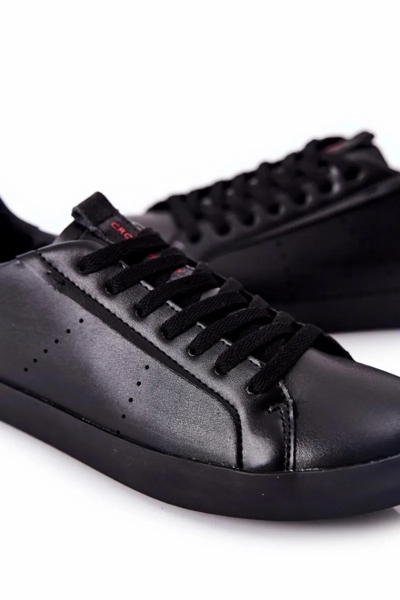 Sale Trampki Męskie Czarne II1R4013C Męskie Trampki Męskie Cross Jeans