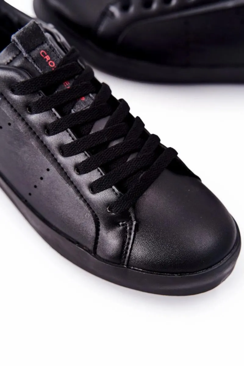 Sale Trampki Męskie Czarne II1R4013C Męskie Trampki Męskie Cross Jeans